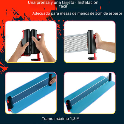 Table Tennis Racket Set with Balls and Adjustable Net - Freedom!!